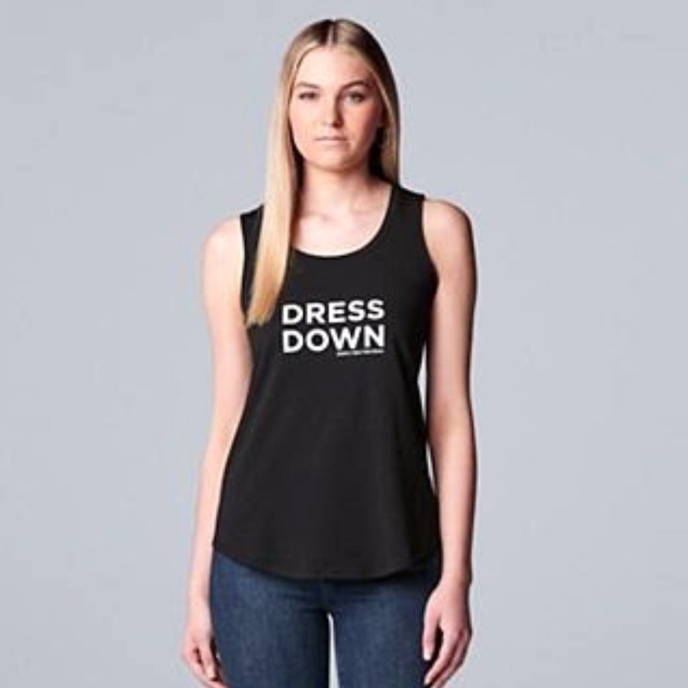 Vera Vera Wang "Dress Down" Tank NWT!